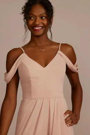 Cascading Off-the-Shoulder Bridesmaid Dress - Image 3