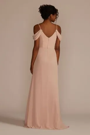 Cascading Off-the-Shoulder Bridesmaid Dress - Image 2