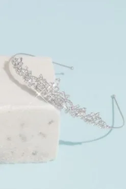 Marquise Crystal Accented Flower Girl Tiara