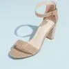 Block Heel Ankle Strap Sandal