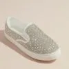 Crystal Embellished Slip-On Sneaker