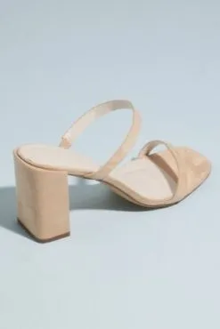 Two-Strap Block Heel Mules