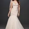 Mermaid Beaded Floral Lace Wedding Dress