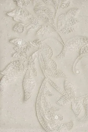 Beaded Sheath Wedding Dress With Overskirt - Image 6