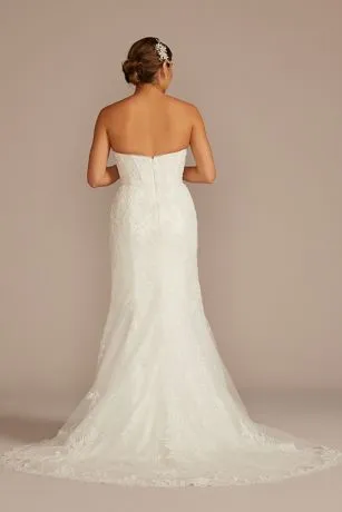 Beaded Lace Wedding Dress With Removable Sleeves - Image 6