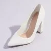 Block Heel Classic Pointed Toe Pumps