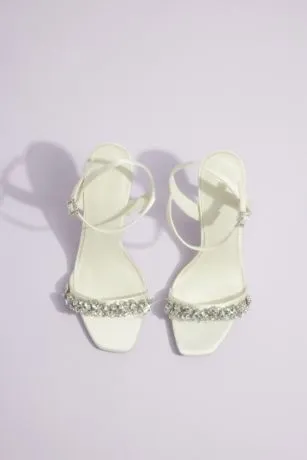 Crystal Embellished Stiletto Sandals - Image 4