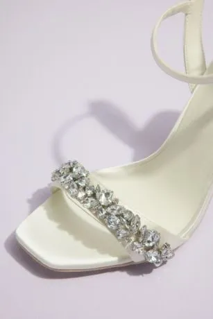 Crystal Embellished Stiletto Sandals - Image 3