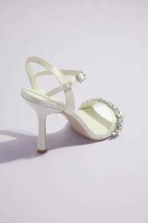 Crystal Embellished Stiletto Sandals - Image 2