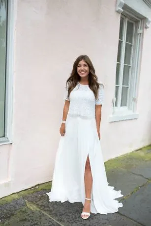 Chiffon Wedding Separates Circle Skirt - Image 6