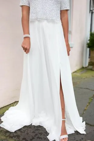 Chiffon Wedding Separates Circle Skirt - Image 7