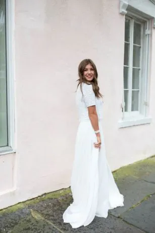 Chiffon Wedding Separates Circle Skirt - Image 9