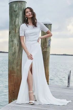 Chiffon Wedding Separates Circle Skirt - Image 5