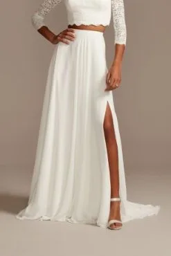 Chiffon Wedding Separates Circle Skirt