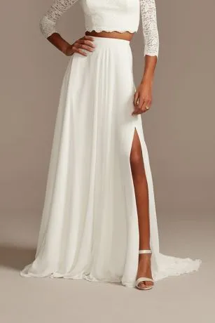 Chiffon Wedding Separates Circle Skirt