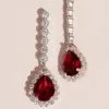 Pear Sapphire Drop Earrings