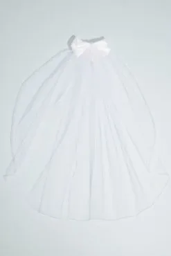 Tulle Communion Veil With Bow