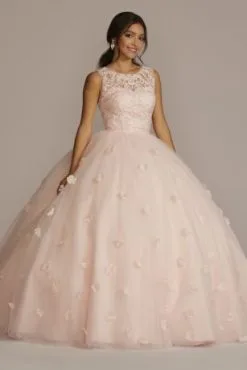 3-Piece Convertible Quince Dress With Heart Back