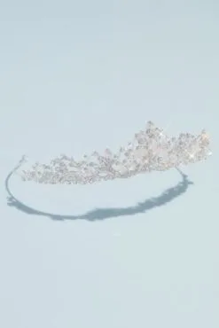Swirled Crystal Vine Tiara