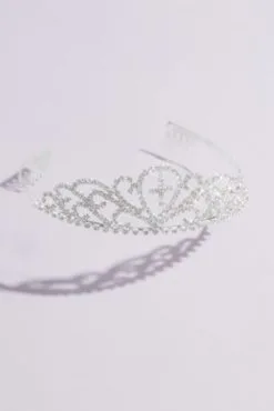 Filigree Cross First Communion Tiara