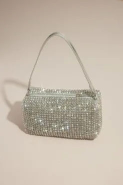 Crystal Embellished Slouchy Purse