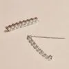 Stacked Pearl And Crystal Barrettes