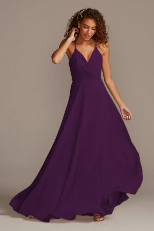 Spaghetti Strap Full Skirt Bridesmaid Dress