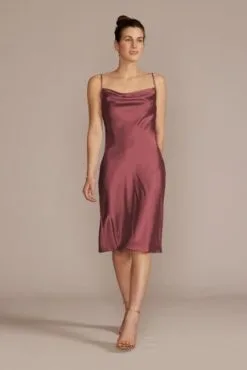 Midi Charmeuse Bridesmaid Slip Dress