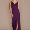 Stretch Satin Spaghetti Strap Bridesmaid Dress