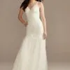 Beaded Spaghetti Strap Wedding Dress