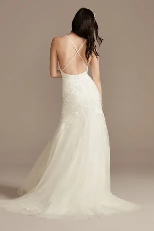 Beaded Spaghetti Strap Wedding Dress - Image 2