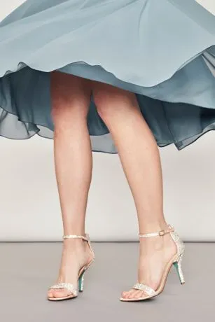 Jeweled Metallic Stiletto Sandals - Image 8