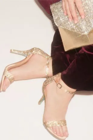 Jeweled Metallic Stiletto Sandals - Image 7
