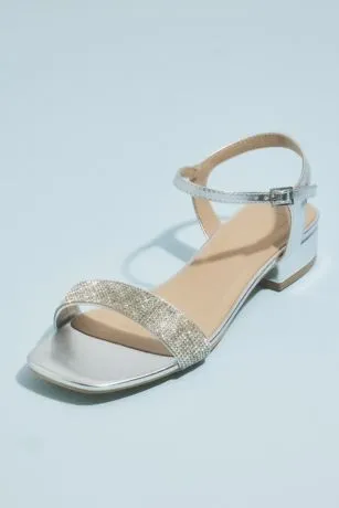 Metallic Quarter Strap Flat Sandals