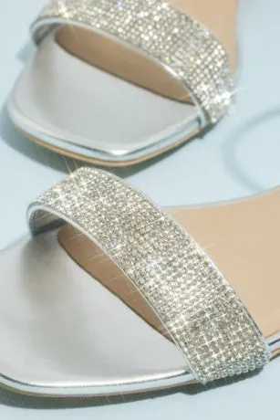 Metallic Quarter Strap Flat Sandals - Image 3