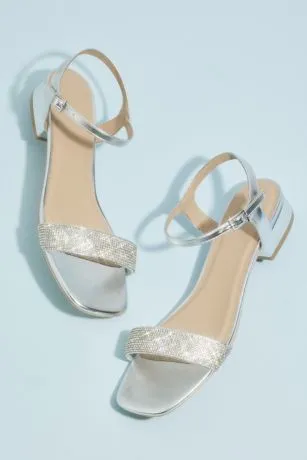 Metallic Quarter Strap Flat Sandals - Image 4