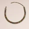 Multicolor Cubic Zirconia Choker Necklace