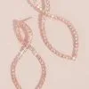 Infinity Loop Pave Rhinestone Earrings