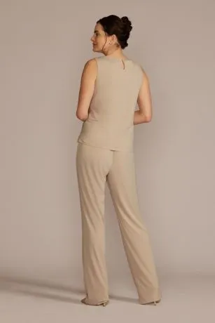 Straight Leg Embroidered Chiffon Three Piece Set - Image 5