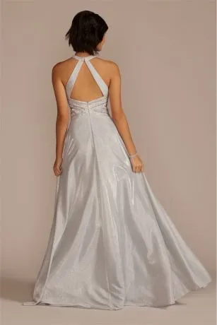 Metallic Glitter Knit Embellished A-Line - Image 2