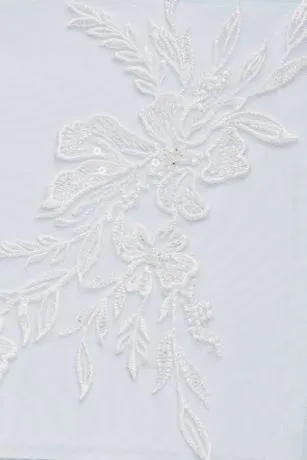 Sheer Boned Bodice Spaghetti Strap Wedding Dress - Image 6