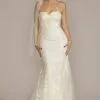 Floral Applique Mermaid Wedding Dress