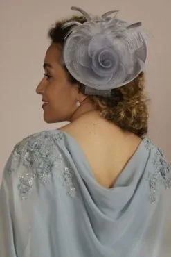 Floral And Feather Fascinator